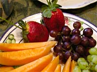 plate with a variety of fresh fruit